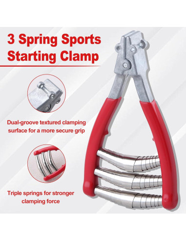 3 Abrazaderas de Resorte para Raquetas GOLD DEER 16x9cm