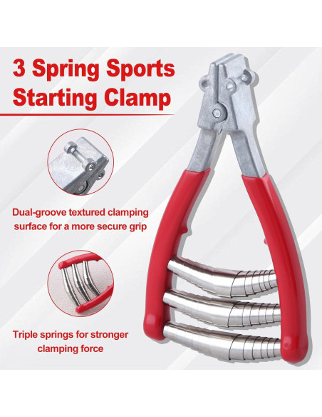 3 Abrazaderas de Resorte para Raquetas GOLD DEER 16x9cm