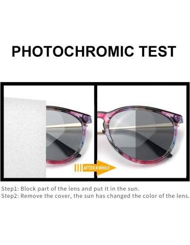 Gafas de sol fotocromáticas TJUTR UV400 para día y noche