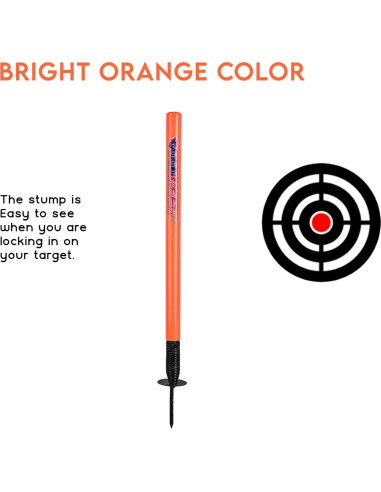 Wicket de Objetivo de Cricket Naqqash Sports 28" Metal Naranja