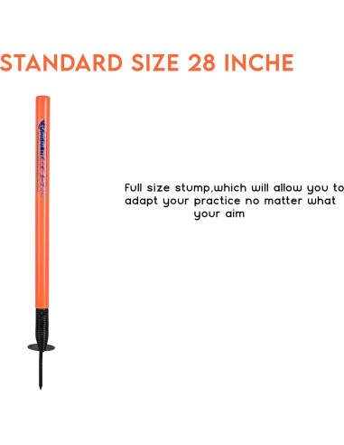 Wicket de Objetivo de Cricket Naqqash Sports 28" Metal Naranja