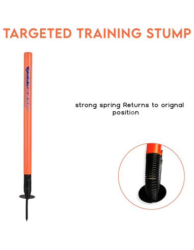 Wicket de Objetivo de Cricket Naqqash Sports 28" Metal Naranja