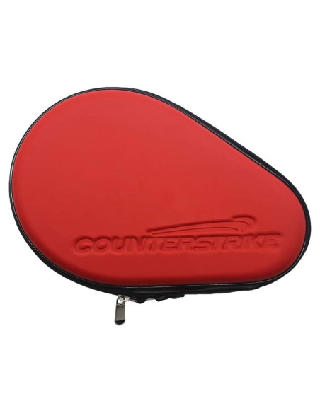 Funda Dura para 2 Palas de Tenis de Mesa CounterStrike Rojo