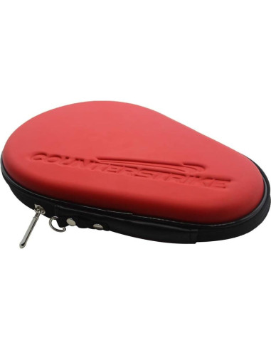 Funda Dura para 2 Palas de Tenis de Mesa CounterStrike Rojo