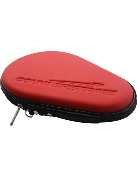 Funda Dura para 2 Palas de Tenis de Mesa CounterStrike Rojo