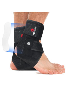 Soporte para Tobillo FOWRAES Mediano con Estabilizadores Laterales