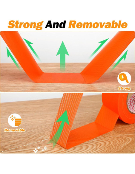 Cinta para Cancha Innconee 4 Rollos 5 cm x 50 m Amarillo Naranja