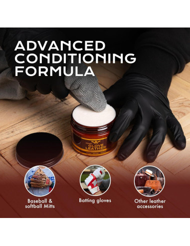 Acondicionador y Limpiador para Guantes de Béisbol FORTIVO 3 en 1