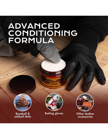 Acondicionador y Limpiador para Guantes de Béisbol FORTIVO 3 en 1