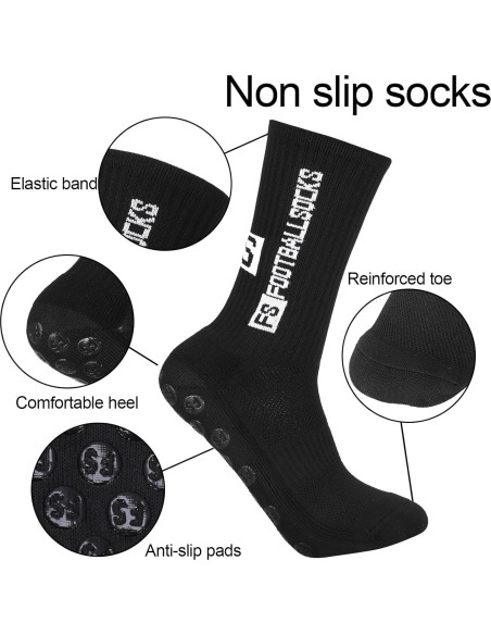 6 Pares de Calcetines Antideslizantes para Hombres GGSTDDUP