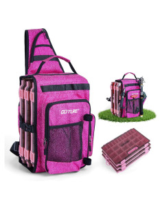 Bolsa Táctica Sling Goture 3700 Rosa Brillante para Pesca
