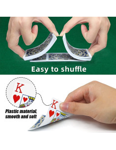 Barajas de Póker Impermeables Metsyth Jumbo - Paquete de 4 2