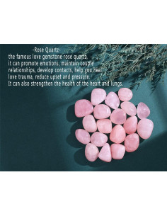 Cristales de Cuarzo Rosa MAIBAOTA 100g Piedras Naturales 2