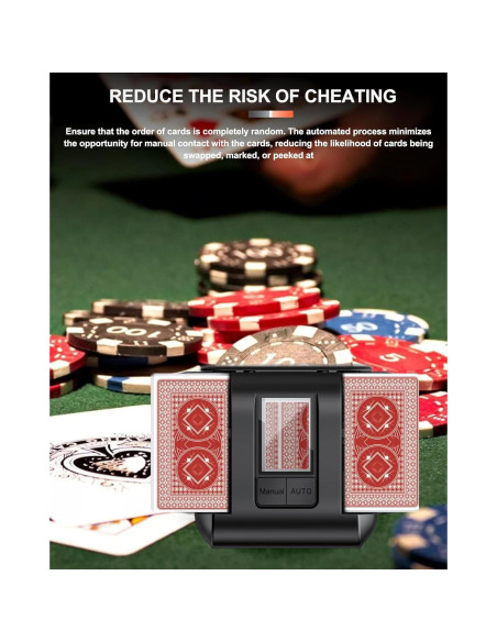 Barajador Automático de Cartas OBLITZON - Eléctrico, USB-C, 2000mAh