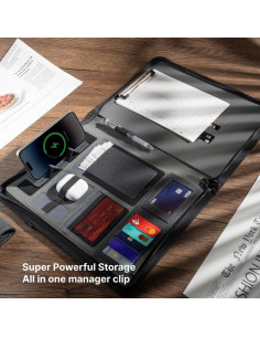 Carpeta de Negocios CARDSILK con Cargador 8000mAh - Negro 2