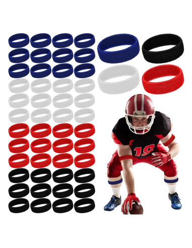 48 Bandas de Bíceps Suaves Suhine - Absorbentes de Sudor Multicolor