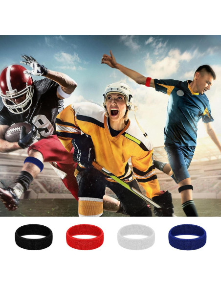 48 Bandas de Bíceps Suaves Suhine - Absorbentes de Sudor Multicolor