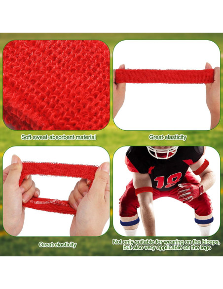 48 Bandas de Bíceps Suaves Suhine - Absorbentes de Sudor Multicolor