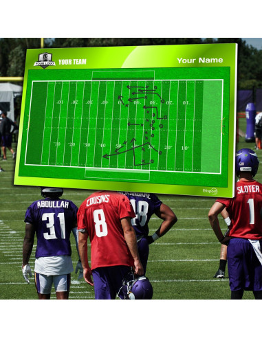 Tablero Táctico Doble Cara Etisport 35x24cm Fútbol Americano