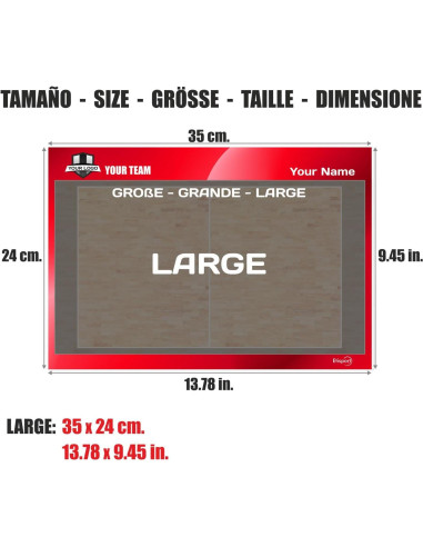 Tablero Táctico Doble Cara Etisport 35x24cm Fútbol Americano