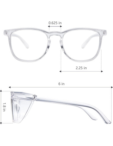 Gafas de Seguridad JOOHOO Antivaho UV400 para Mujeres