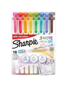 Juego de Marcadores Doble Punta Sharpie S-Note Duo 16 Colores