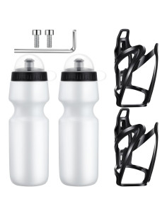 Soporte para Botella de Agua Mifoci + Botella 0.71L Blanca