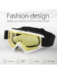 Gafas de Motocicleta GGBuy Dirt Bike UV400 Anti Niebla 2