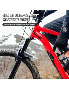 Guardabarros de Bicicleta BlingKingdom 2pcs Universal Negro 2
