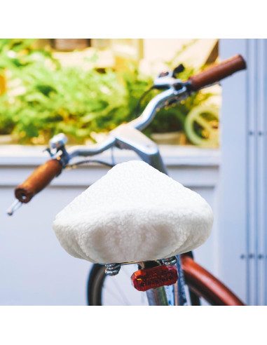 Cubierta de Asiento de Bicicleta Feekoon Blanca con Almohadilla