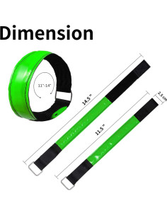 Brazalete LED recargable OMKHE para correr - Paquete de 2 2