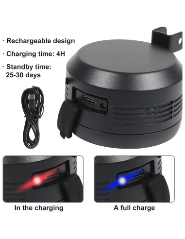 Alarma Antirrobo para Bicicleta Powallon PA1 Recargable USB