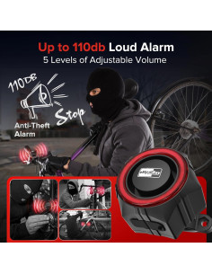 Alarma Inalámbrica para Bicicleta eMjollRay 110dB IP65 2