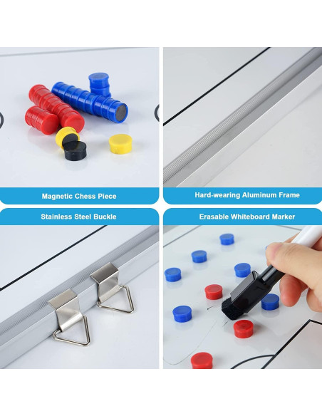 Tablero de Tácticas Hockey sobre Hielo Joyeee 45x30 cm