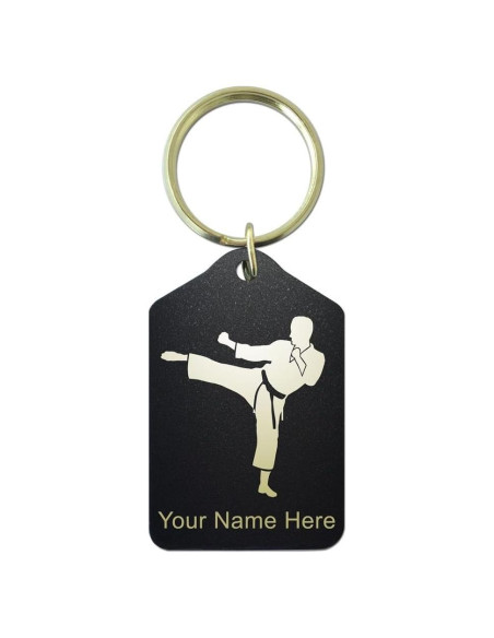 Llave Personalizada Hombre Karate SkunkWerkz - Metal Negro