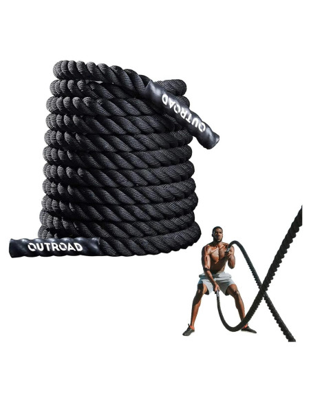 Cuerda de Batalla OUTROAD 30ft (9.14m) Poliéster 1.5"