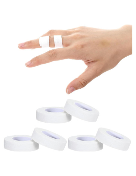 Cinta Deportiva KFHENSOMR para Dedos y Pies 6 Rollos 1.27 cm x 5 m