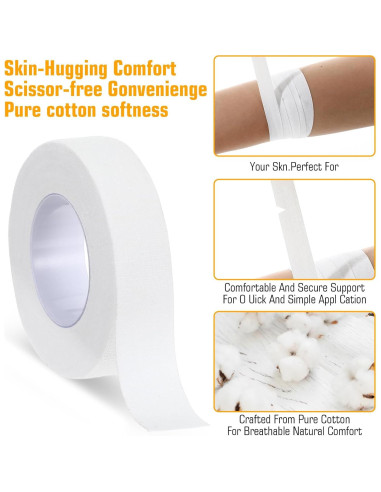 Cinta Deportiva KFHENSOMR para Dedos y Pies 6 Rollos 1.27 cm x 5 m