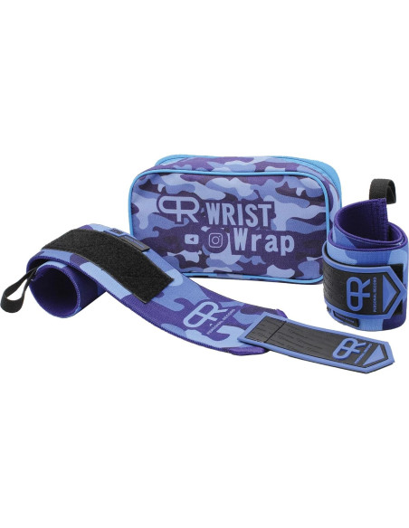 Muñequera PR Personal Record PR901-ADV-ALLBLACK Camuflaje Azul