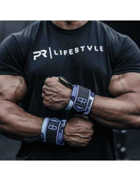 Muñequera PR Personal Record PR901-ADV-ALLBLACK Camuflaje Azul