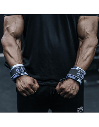 Muñequera PR Personal Record PR901-ADV-ALLBLACK Camuflaje Azul