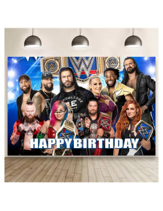 Fondo Decorativo de Pared ARHAVI para Fiesta de Lucha 1.52x1m