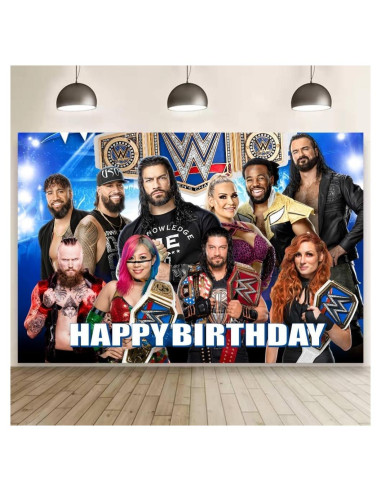 Fondo Decorativo de Pared ARHAVI para Fiesta de Lucha 1.52x1m