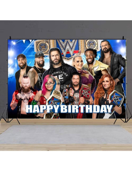 Fondo Decorativo de Pared ARHAVI para Fiesta de Lucha 1.52x1m