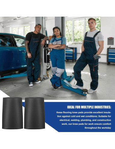 2 Pares de Rodilleras Acolchadas EVA para Trabajo Hombres