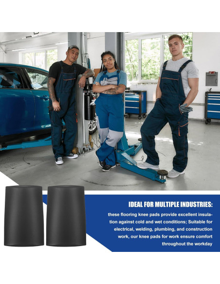 2 Pares de Rodilleras Acolchadas EVA para Trabajo Hombres