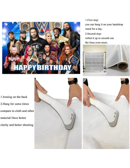 Fondo Decorativo de Pared ARHAVI para Fiesta de Lucha 1.52x1m