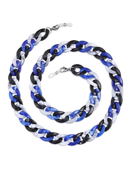 Cadena de Gafas Acrílicas Cosace 71 cm Antideslizante Gris