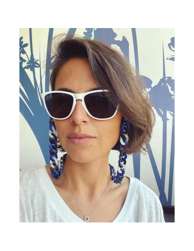 Cadena de Gafas Acrílicas Cosace 71 cm Antideslizante Gris