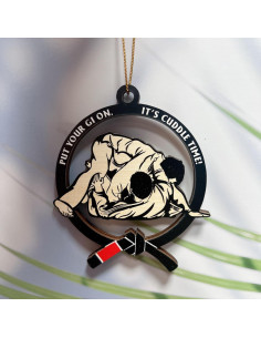 Adorno de Navidad Jiu Jitsu BEETHIS 9x9cm Personalizable 2